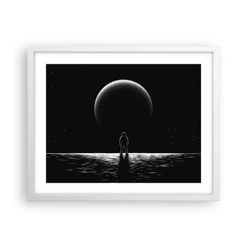 Poster in einem weißen Rahmen - Angesicht zu Angesicht - 50x40 cm