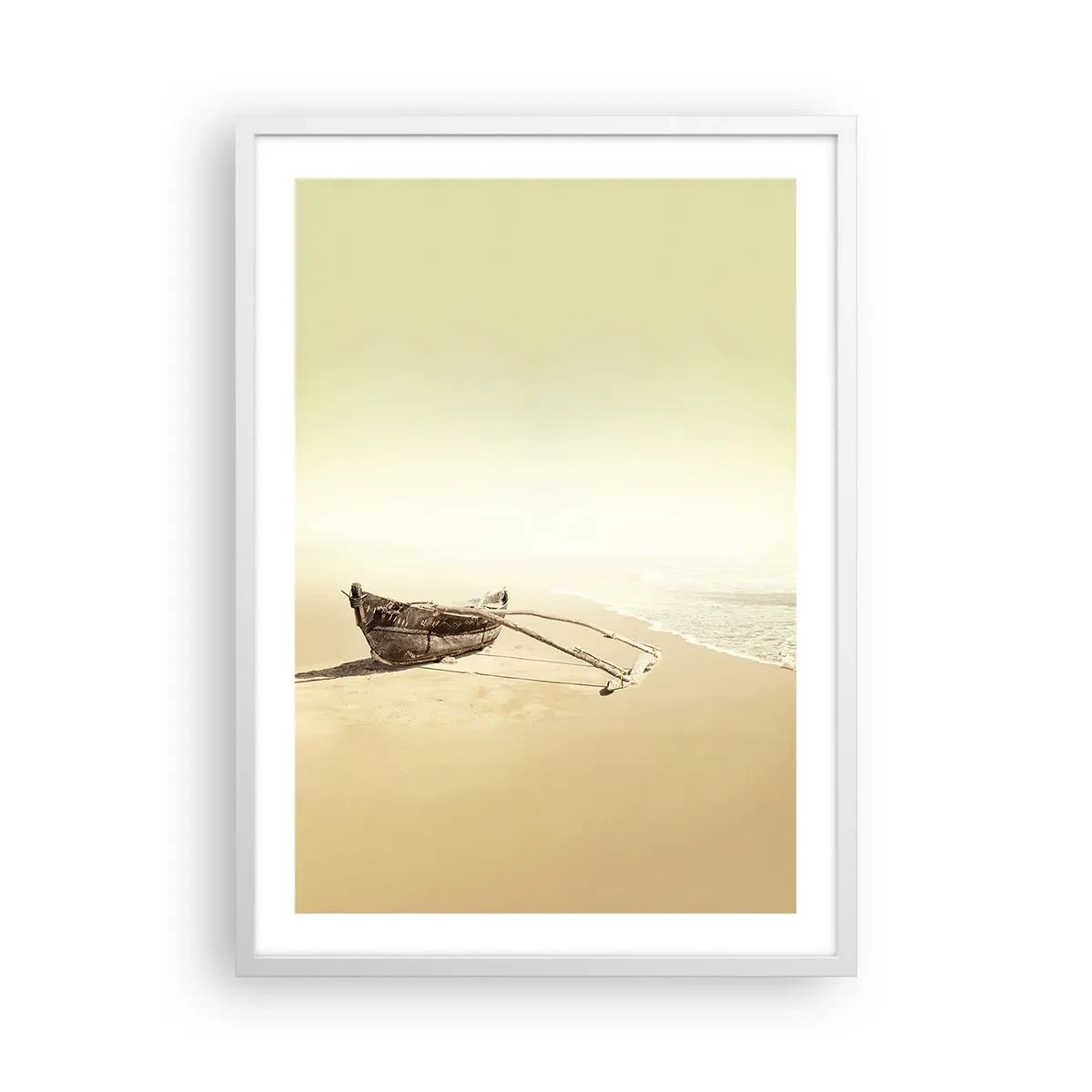 Poster in einem weißen Rahmen - Erinnerung an die Südsee - 50x70 cm