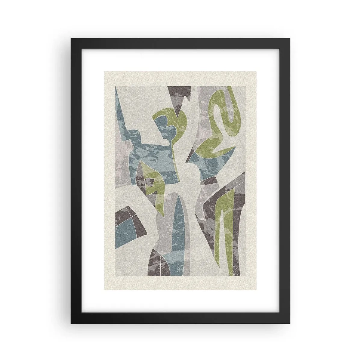 Poster in einem schwarzem Rahmen - Komposition hinter dem Glas - 30x40 cm