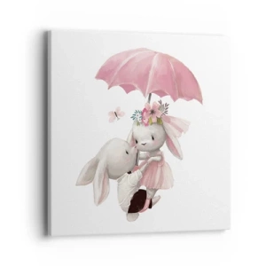 Bild auf Leinwand - Leinwandbild - Das ist eben Liebe - 40x40 cm