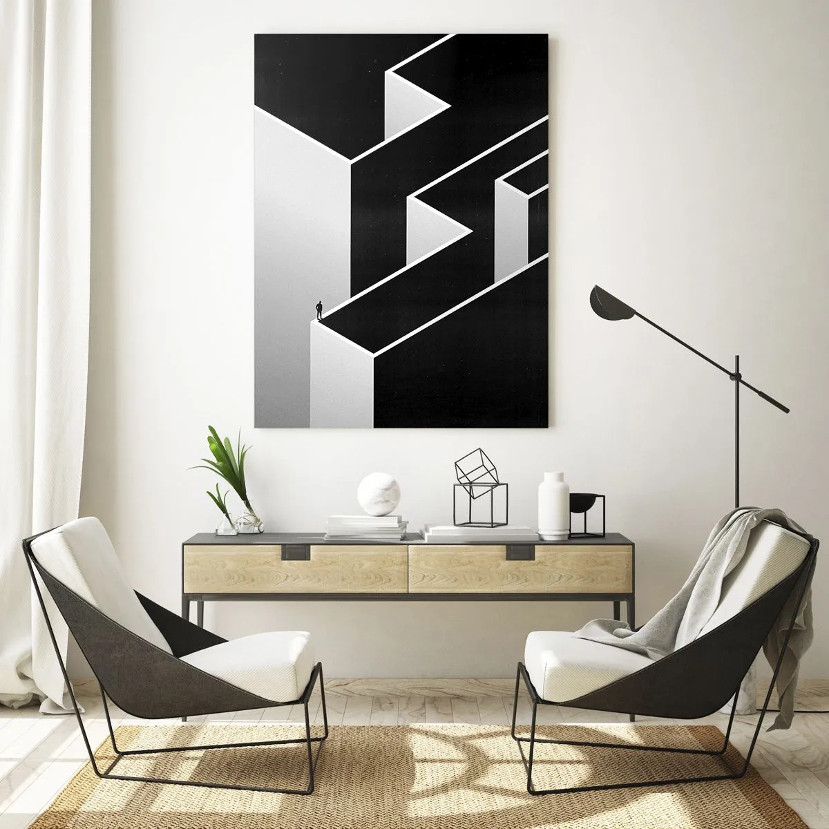 Glasbild - Bild auf glas - Einsamkeit an der Spitze - 70x100 cm