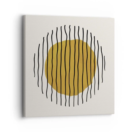 Bild auf Leinwand - Leinwandbild - Abstraktion, die vor Hitze zittert - 30x30 cm