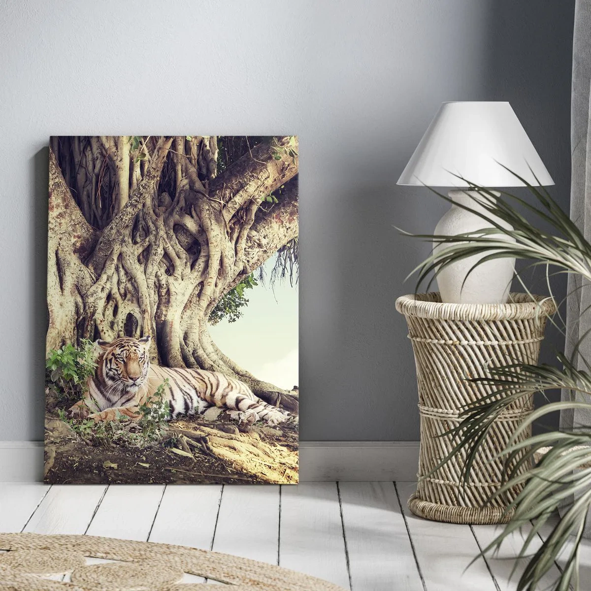 Bild auf Leinwand - Leinwandbild - Blick aus dem Buch Genesis - 45x80 cm
