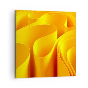 Bild auf Leinwand - Leinwandbild - Wie Sonnenwellen - 60x60 cm