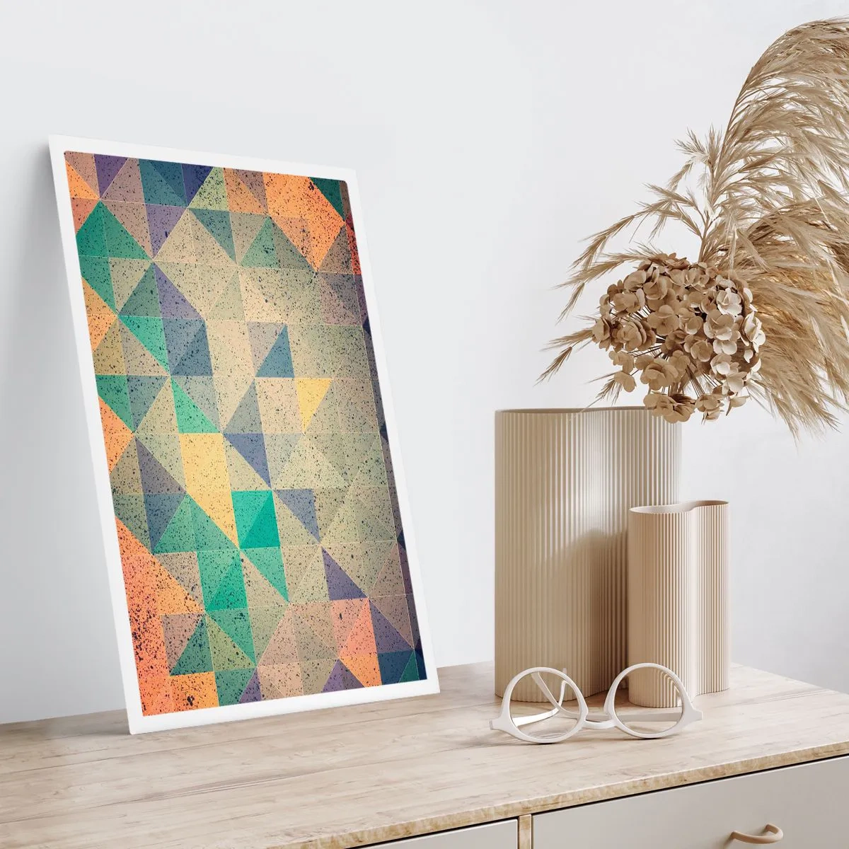 Poster - Republik der Dreiecke - 70x100 cm