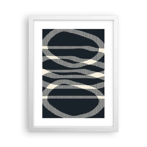 Poster in einem weißen Rahmen - Ein Versuch, die Dunkelheit zu durchbrechen - 30x40 cm