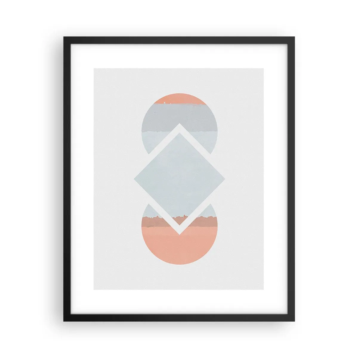 Poster in einem schwarzem Rahmen - Die Situation ist klar - 40x50 cm