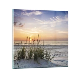 Glasbild - Bild auf glas - Schau, denk, fühl - 30x30 cm