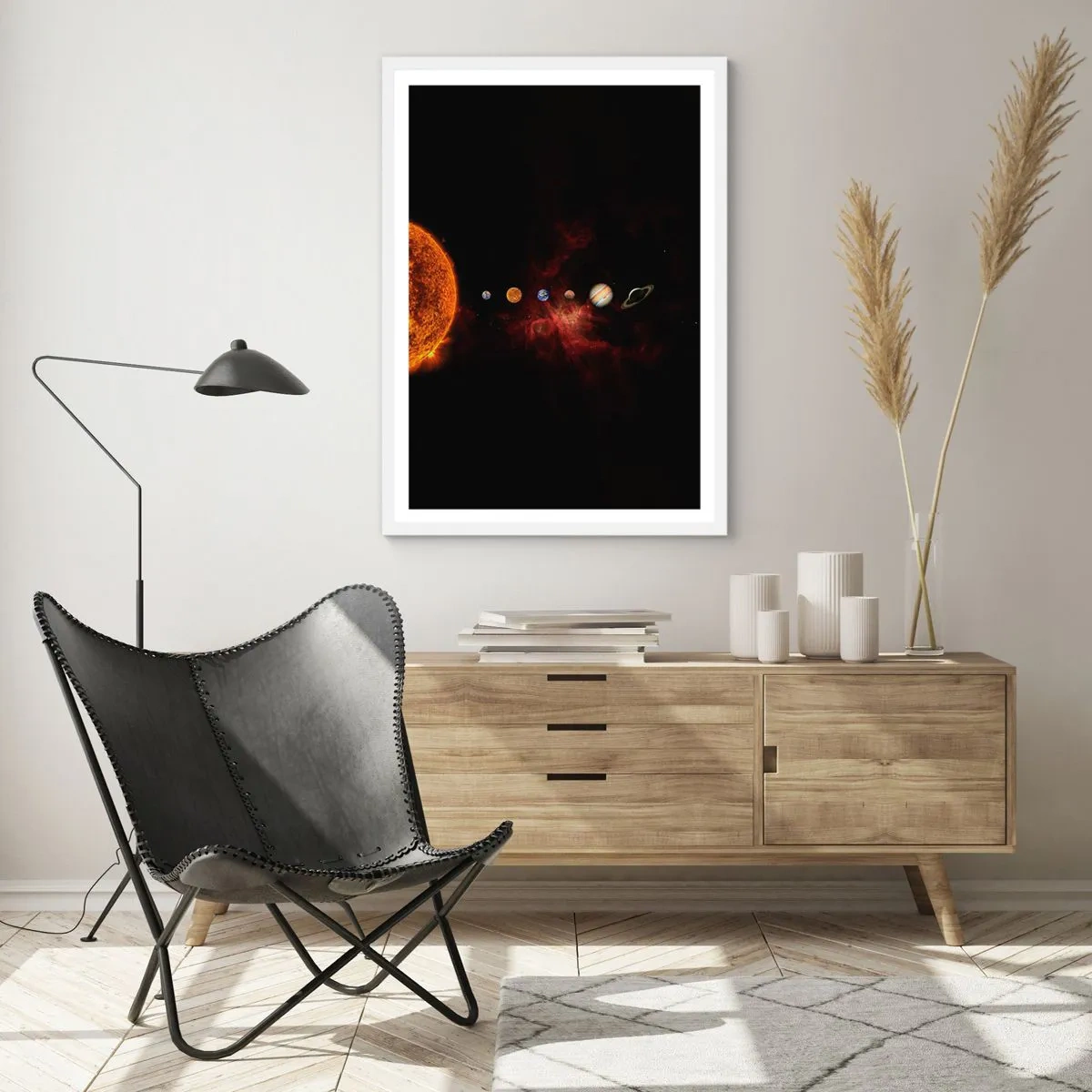 Poster in einem weißen Rahmen - Unsere Nachbarschaft - 61x91 cm