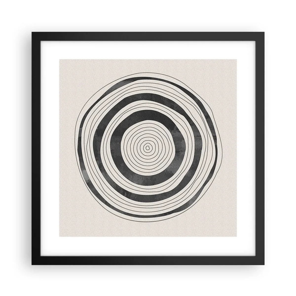 Poster in einem schwarzem Rahmen - Wichtig ist, was dazwischen liegt - 40x40 cm