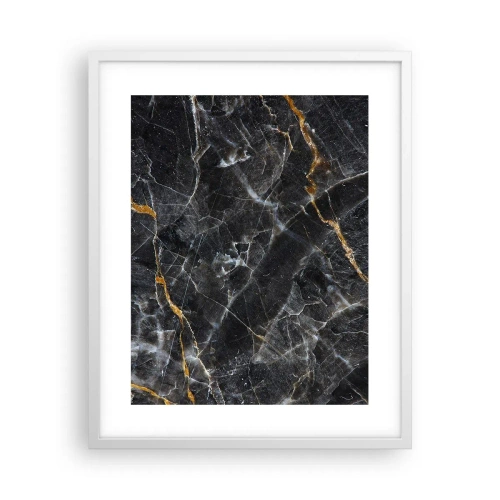 Poster in einem weißen Rahmen - Das Innenleben des Steins - 40x50 cm