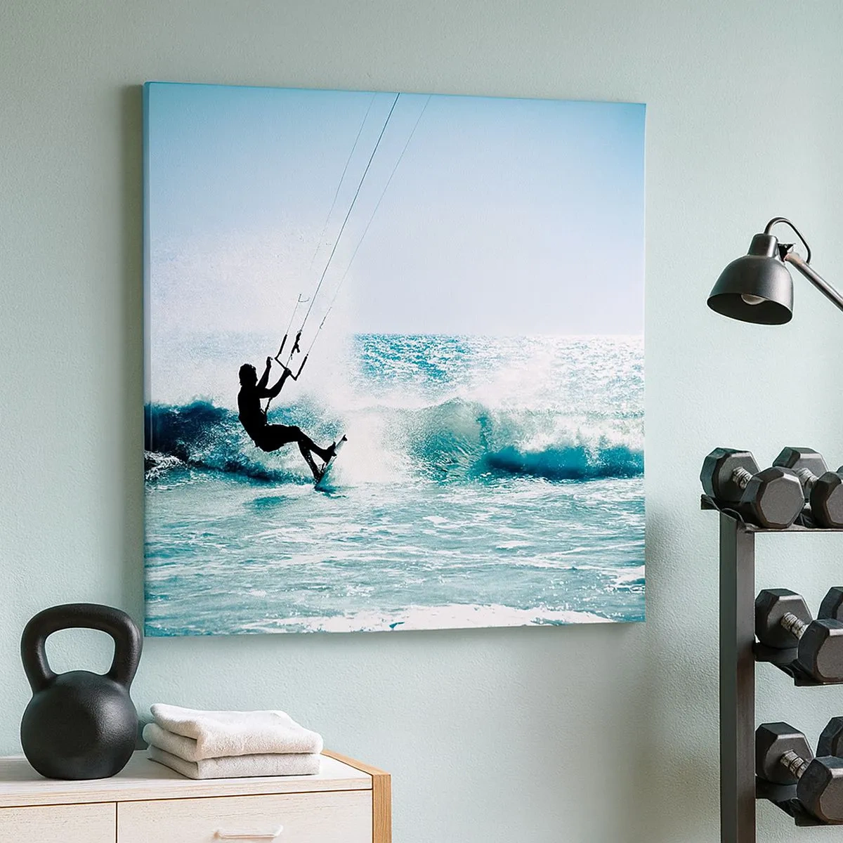 Bild auf Leinwand - Leinwandbild - Hinreißen lassen - 30x30 cm