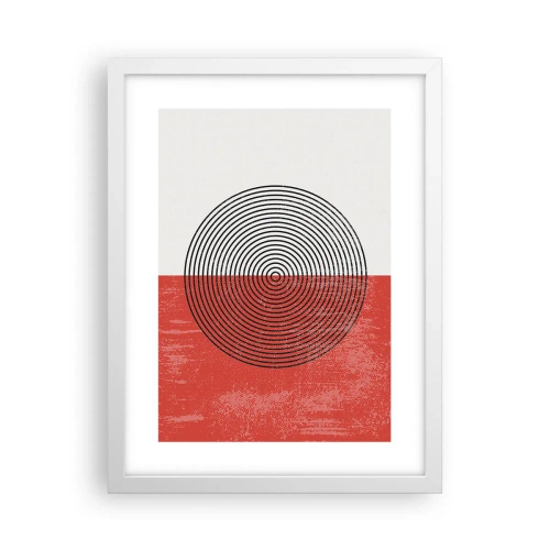 Poster in einem weißen Rahmen - Auf den Punkt gebracht - 30x40 cm