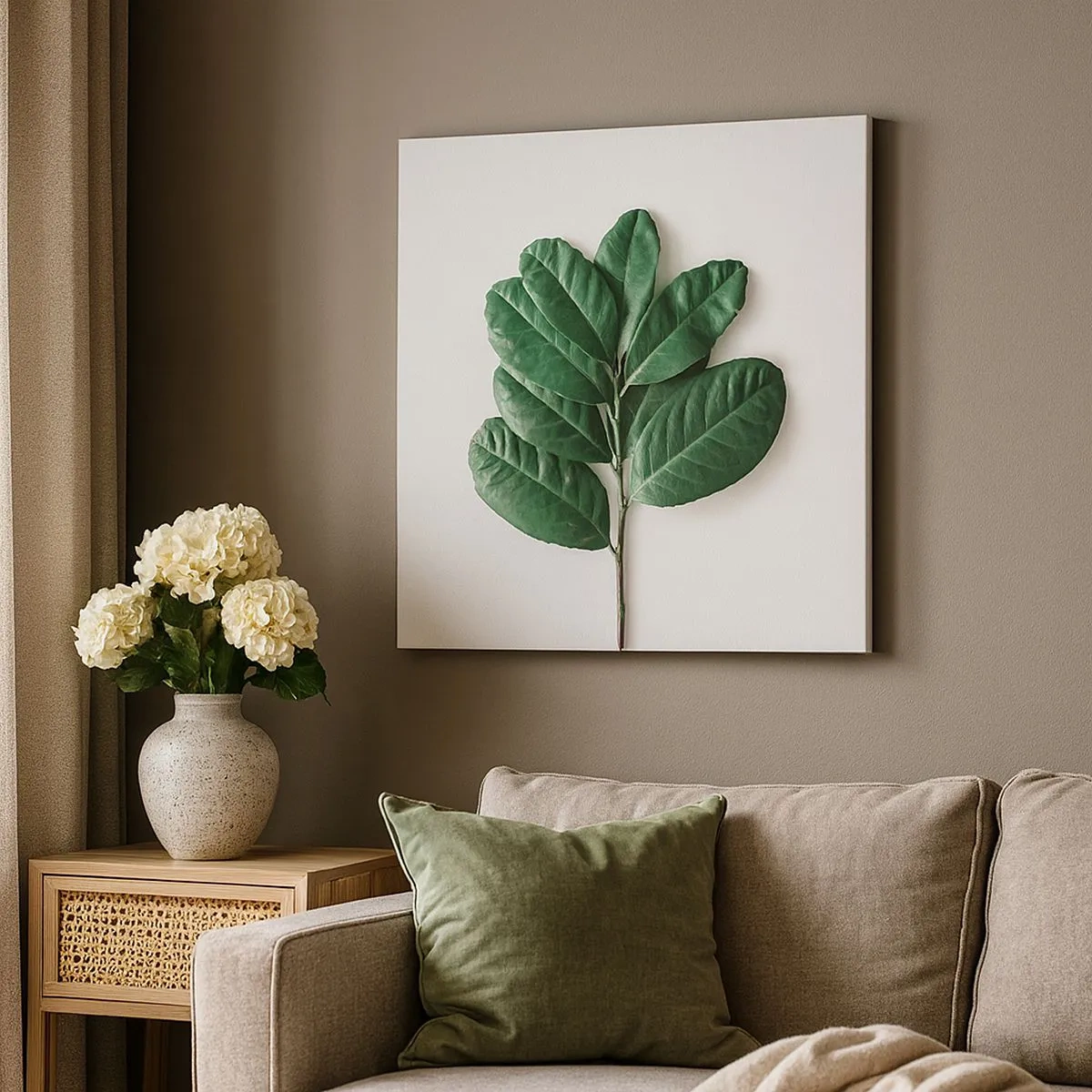 Bild auf Leinwand - Leinwandbild - Eine Zeichnung purer Natur - 30x30 cm