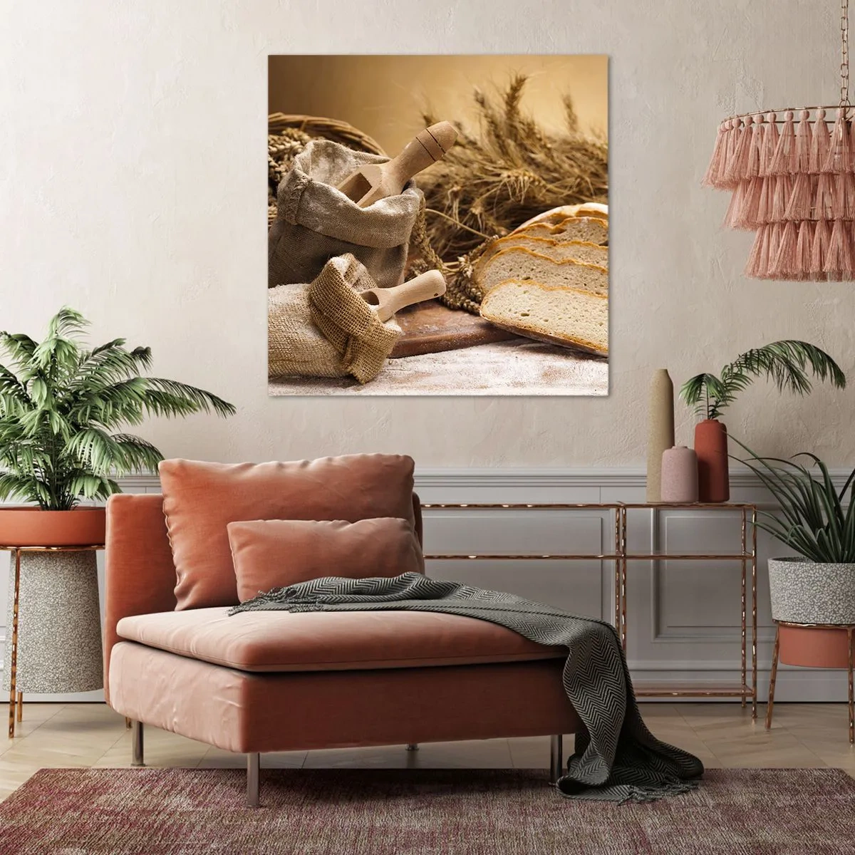 Bild auf Leinwand - Leinwandbild - Wie mit einem Messer geschnitten - 50x50 cm