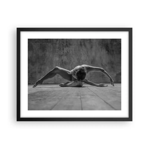 Poster in einem schwarzem Rahmen - Symmetrie gefunden - 50x40 cm