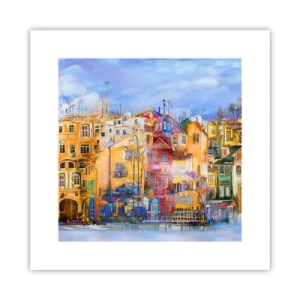 Poster - Wir sind zusammen - 30x30 cm