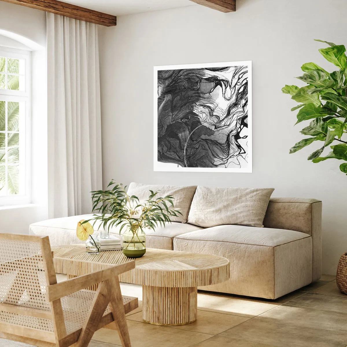 Poster - Verstrickt in Träume - 60x60 cm