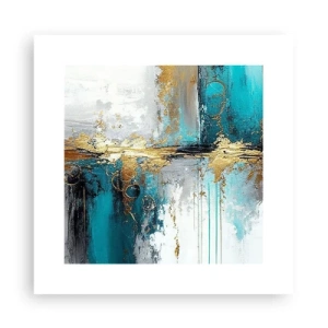 Poster - Alles fließt - 30x30 cm