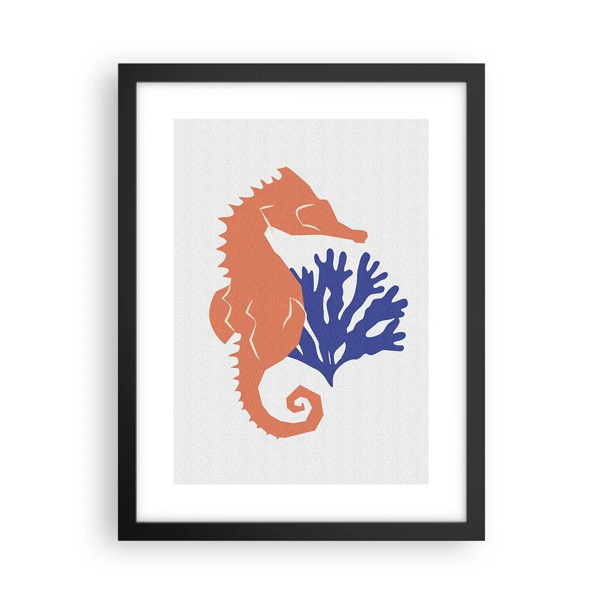 Poster in einem schwarzem Rahmen - Auf einer Unterwasserwiese - 30x40 cm