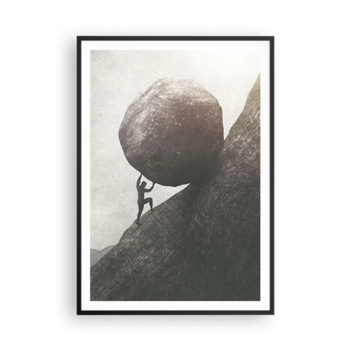 Poster in einem schwarzem Rahmen - Ich glaube wider alle Hoffnung - 70x100 cm