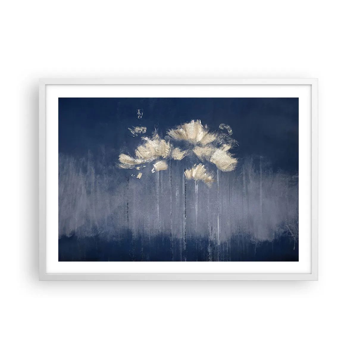 Poster in einem weißen Rahmen - Wie Blütenblätter im Wind - 70x50 cm