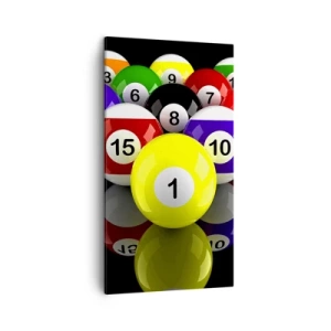 Bild auf Leinwand - Leinwandbild - Verschiedene Spielfarben - 45x80 cm