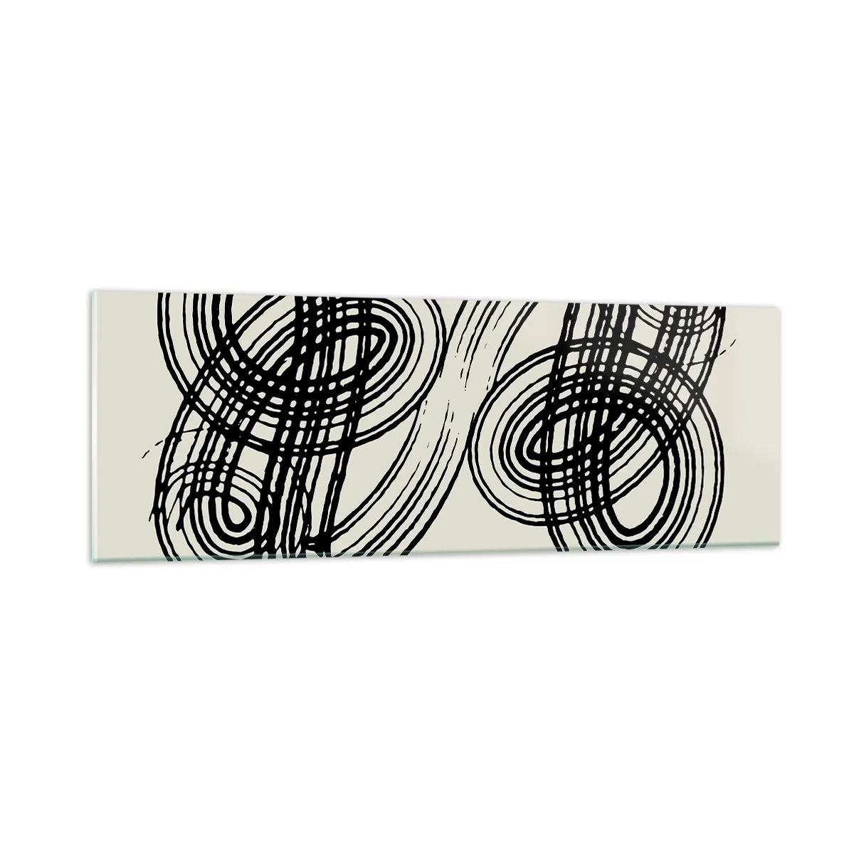 Glasbild - Bild auf glas - Es kam spontan heraus - 90x30 cm