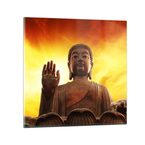 Glasbild - Bild auf glas - Frieden der Welt - 30x30 cm