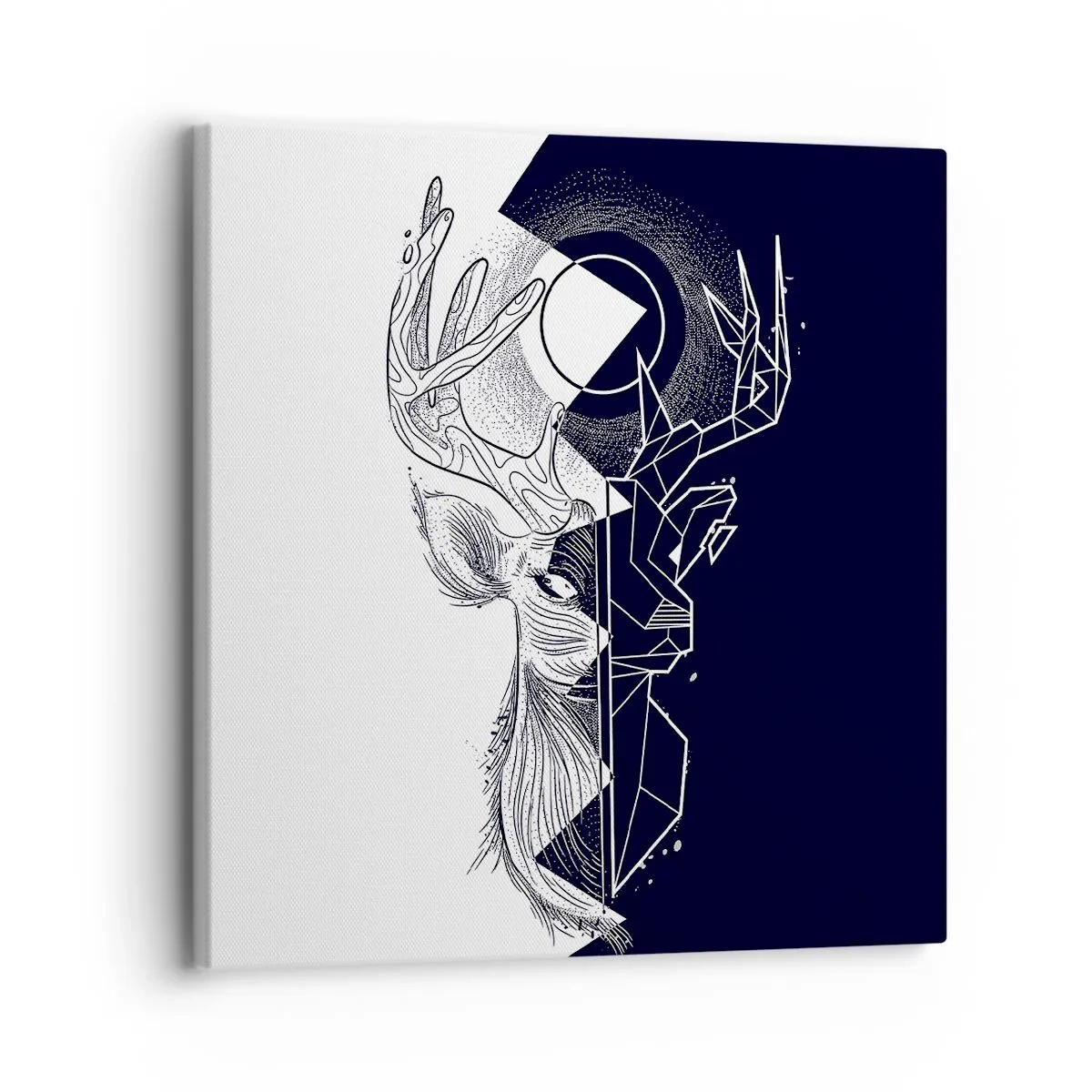 Bild auf Leinwand - Leinwandbild - Der Kampf und die Einheit der Gegensätze - 30x30 cm