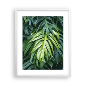 Poster in einem weißen Rahmen - Tauchen Sie ein in die Frische - 40x50 cm