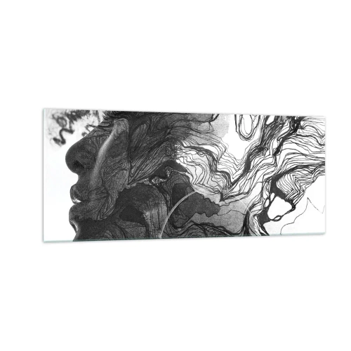 Glasbild - Bild auf glas - Verstrickt in Träume - 100x40 cm