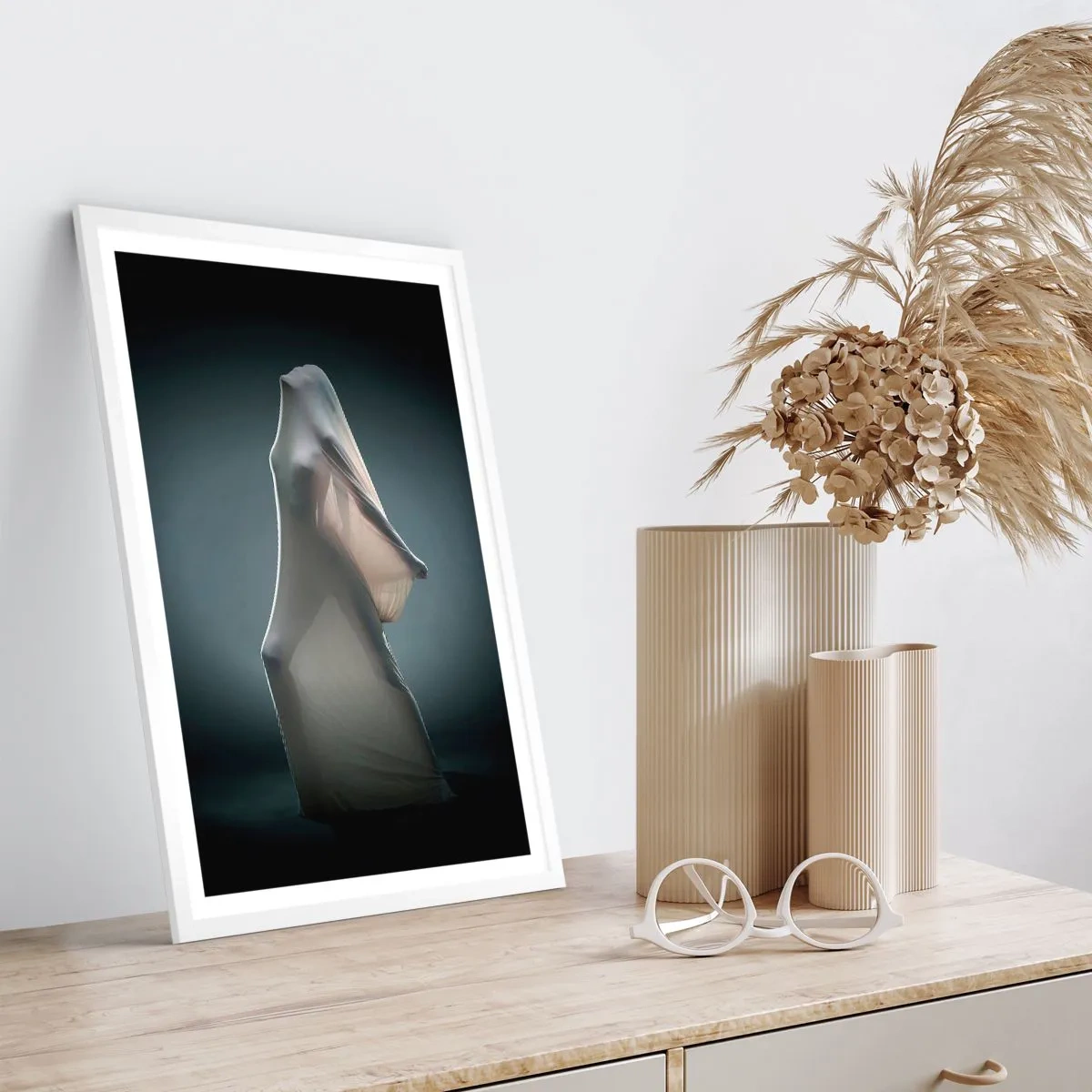 Poster in einem weißen Rahmen - Versteckte Wünsche - 70x100 cm