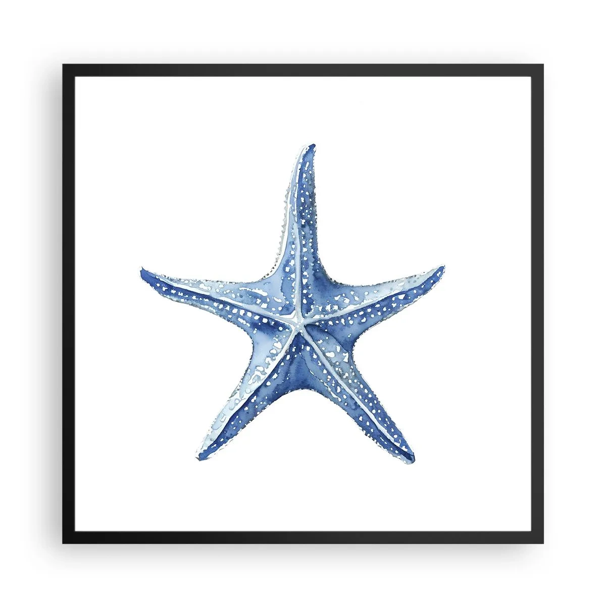 Poster in einem schwarzem Rahmen - Stern des Meeres - 60x60 cm