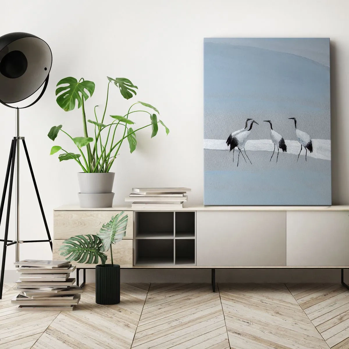 Bild auf Leinwand - Leinwandbild - Nach einem heißen Tag - 45x80 cm