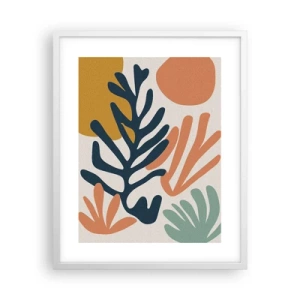 Poster in einem weißen Rahmen - Korallenmeere - 40x50 cm