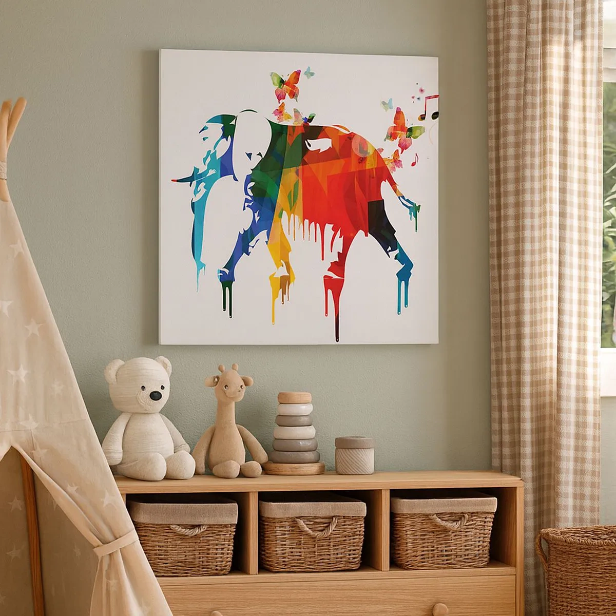 Bild auf Leinwand - Leinwandbild - Jeder kann tanzen - 30x30 cm