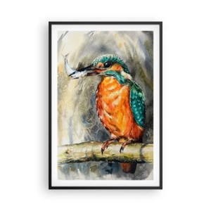 Poster in einem schwarzem Rahmen - Naturgesetz - 61x91 cm