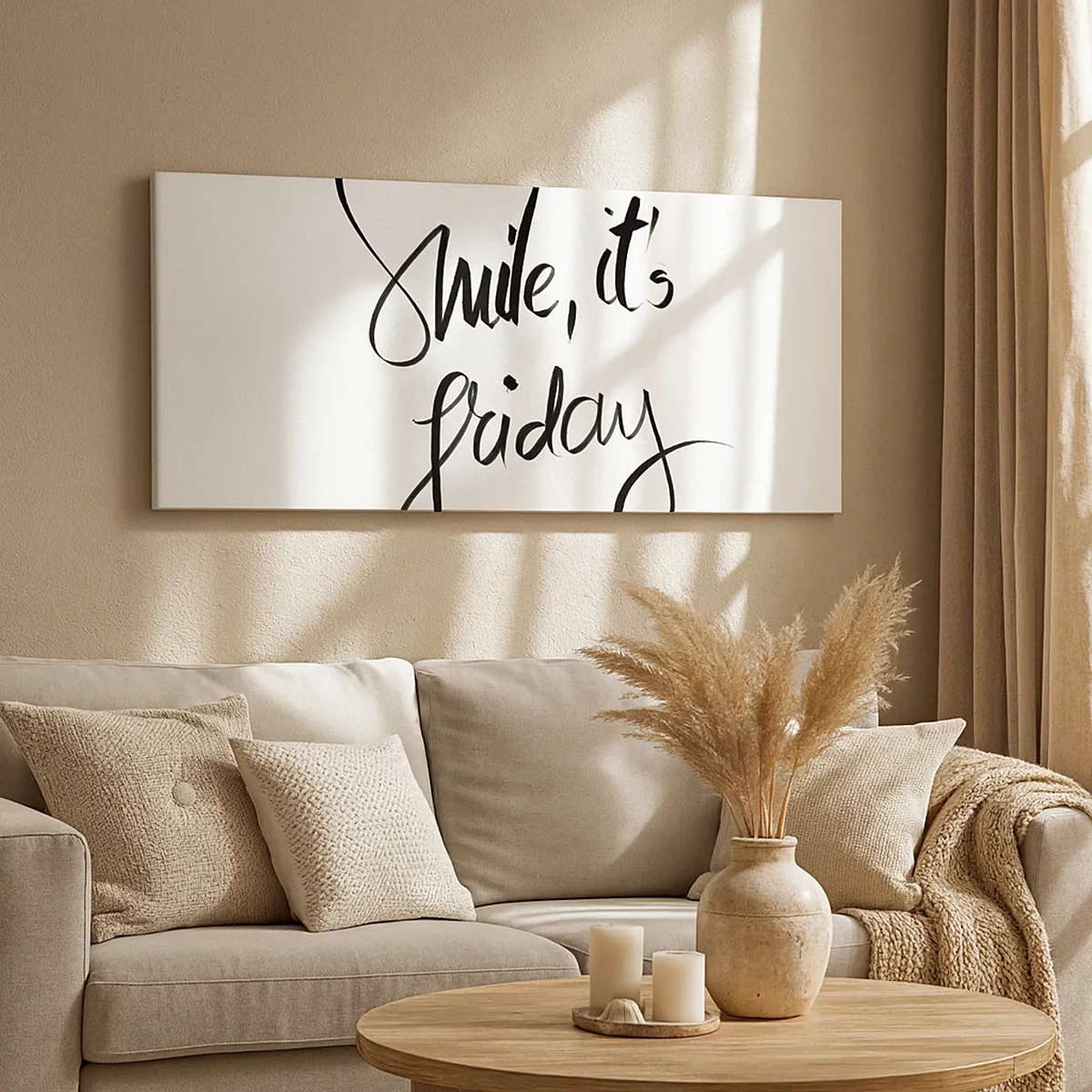 Bild auf Leinwand - Leinwandbild - Echte Freude - 30x30 cm