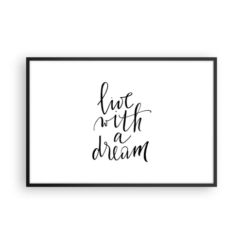 Poster in einem schwarzem Rahmen - Na sicher - 91x61 cm