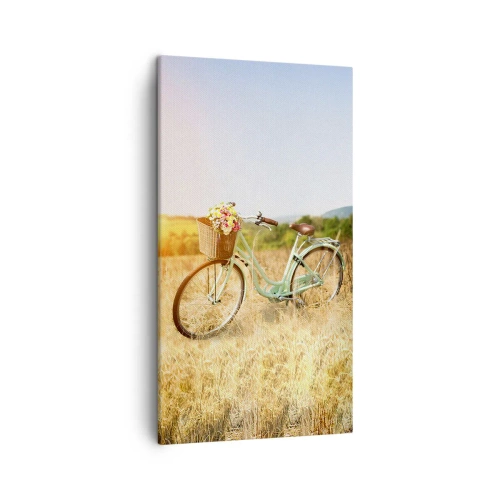 Bild auf Leinwand - Leinwandbild - Ich bleibe eine Weile hier - 45x80 cm
