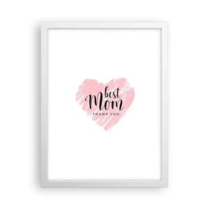 Poster in einem weißen Rahmen - Immer der richtige Moment - 30x40 cm