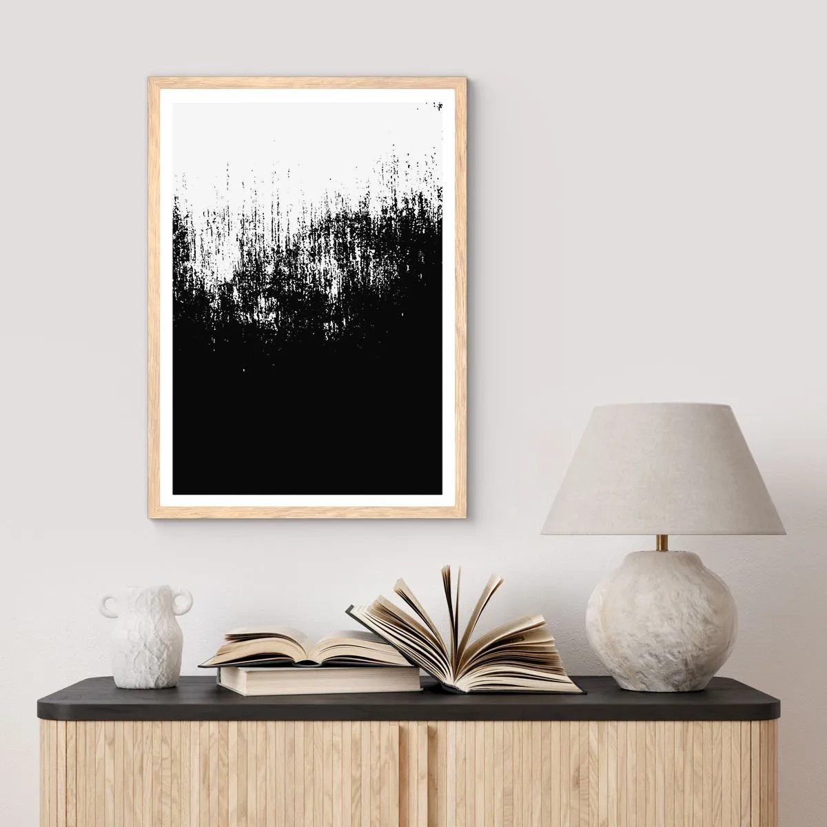 Poster in einem Rahmen aus heller Eiche - Und der Gewinner ist ... - 70x100 cm