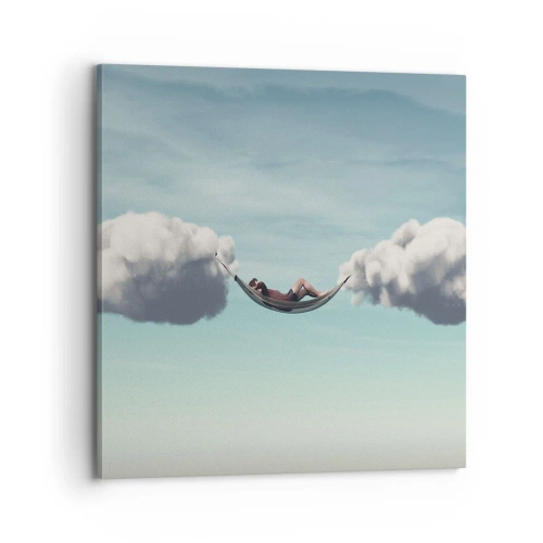 Bild auf Leinwand - Leinwandbild - Die Behaglichkeit des Augenblicks - 70x70 cm