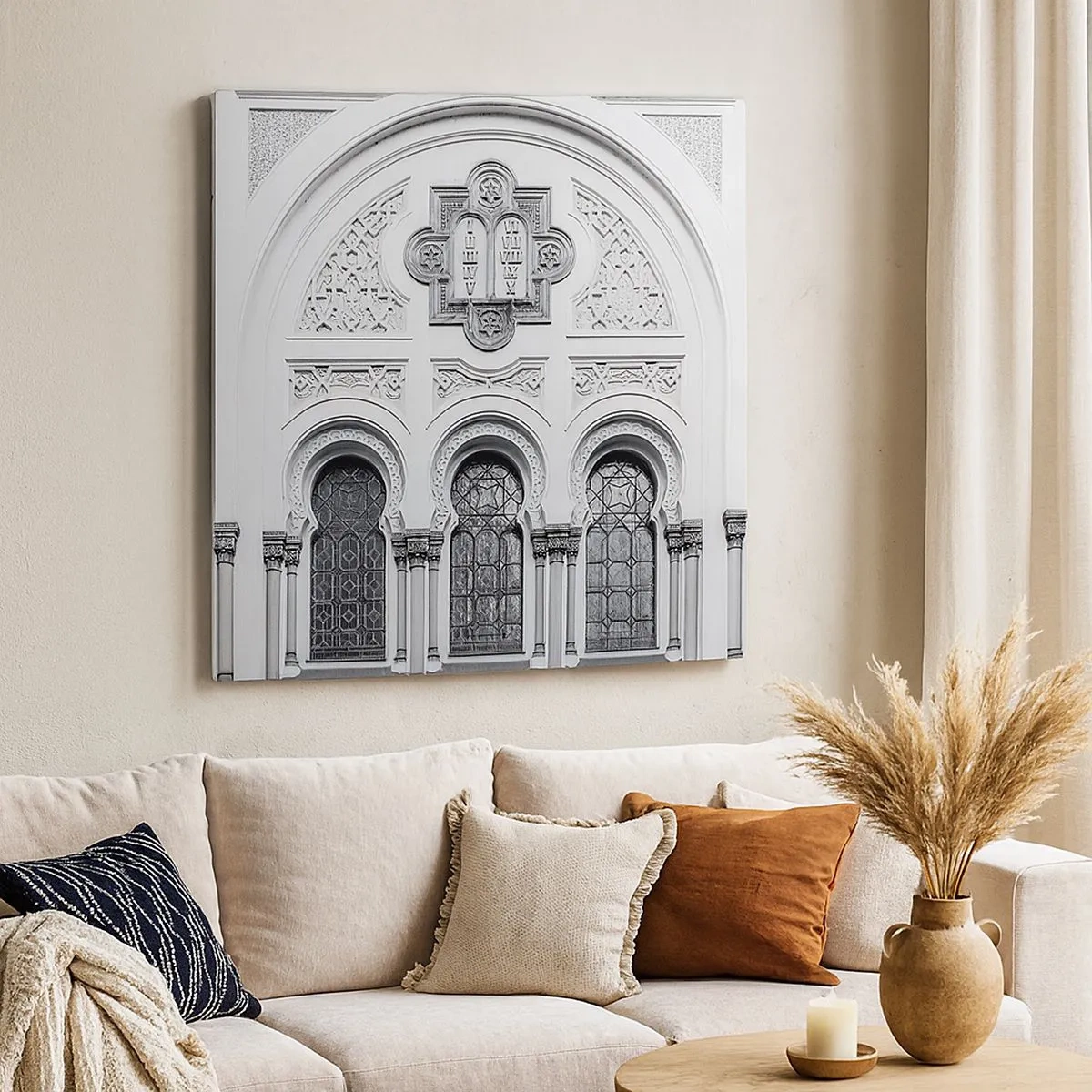 Bild auf Leinwand - Leinwandbild - An der Grenze der Kulturen - 30x30 cm