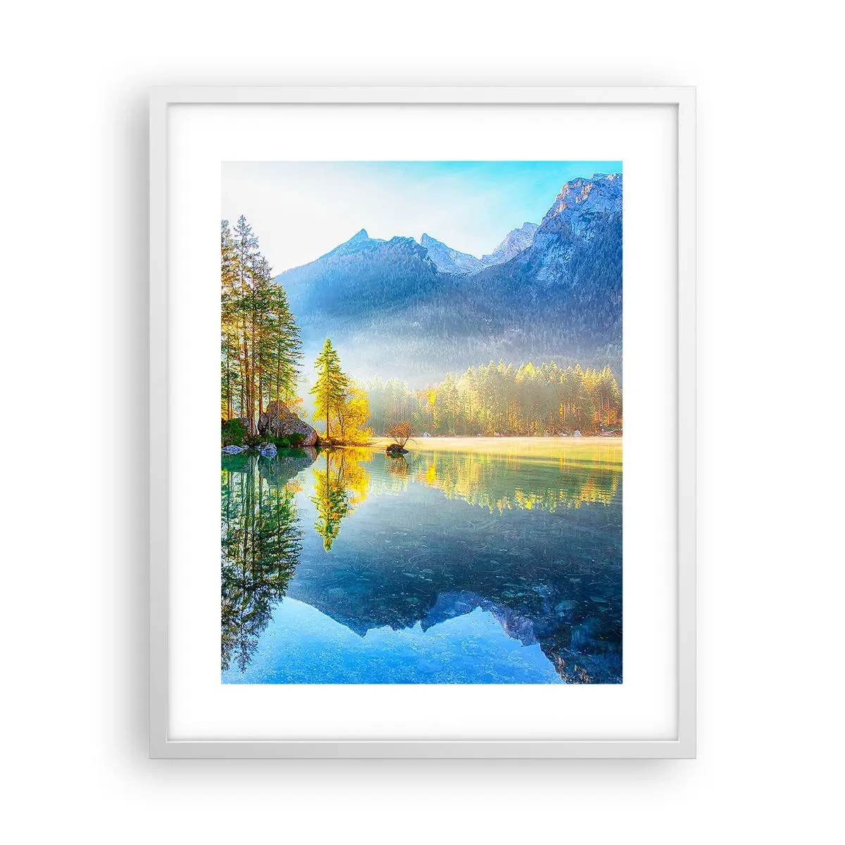 Poster in einem weißen Rahmen - Majestät und Süße - 40x50 cm