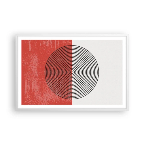 Poster in einem weißen Rahmen - Auf den Punkt gebracht - 91x61 cm