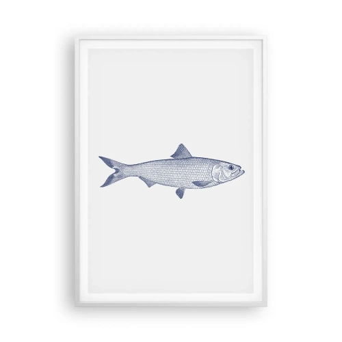 Poster in einem weißen Rahmen - Grüße aus den nördlichen Meeren - 70x100 cm