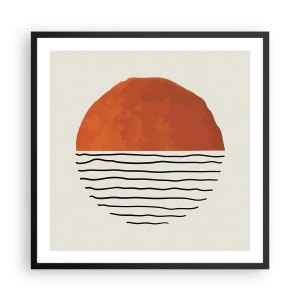 Poster in einem schwarzem Rahmen - Im japanischen Klima - 60x60 cm