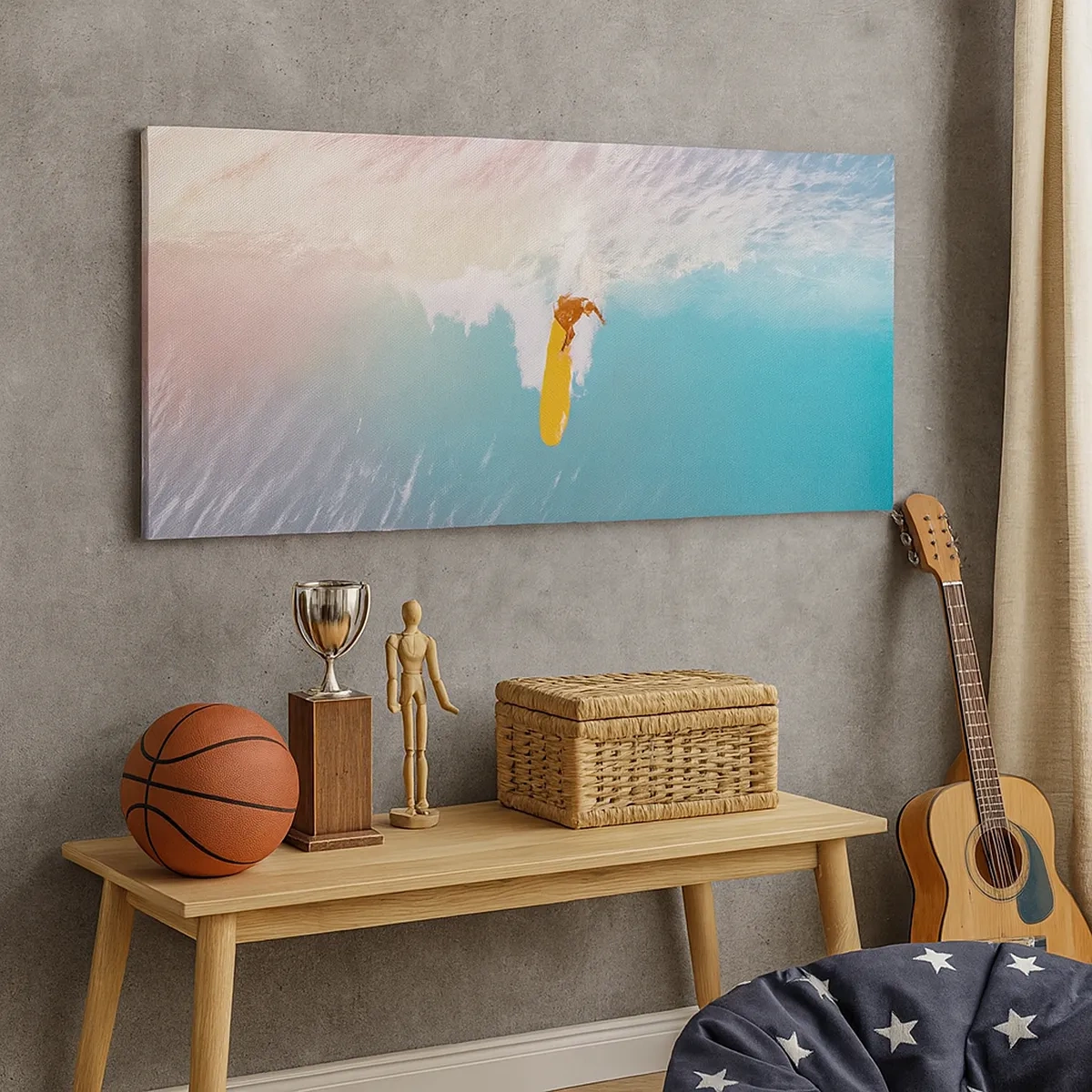 Bild auf Leinwand - Leinwandbild - Der Ozeanreiter - 30x30 cm